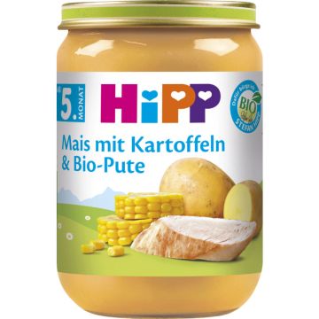 HiPP Mais mit Kartoffeln u. Bio-Pute 190-4062300266230