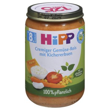 HiPP Crem. Gemuese-Reis m. Kichererbsen 220g-4062300439481