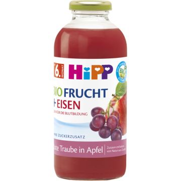 HiPP Rote Traube in Apfel mit Eisen 0,5l-4062300393639