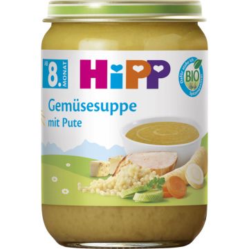 HiPP Gemuesesuppe mit Pute 190g-4062300463042