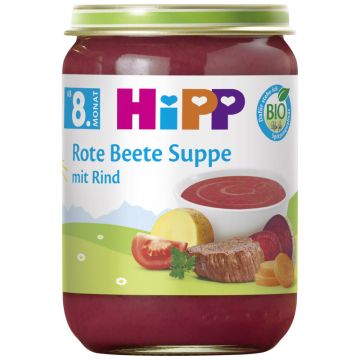 HiPP Rote Beete Suppe mit Rind 190g-4062300462922