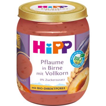 HiPP Pflaume in Birne mit Vollkorn 160g-4062300441422