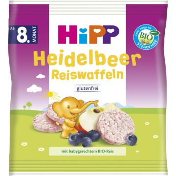 HiPP Heidelbeer Reiswaffeln 30g-4062300376205