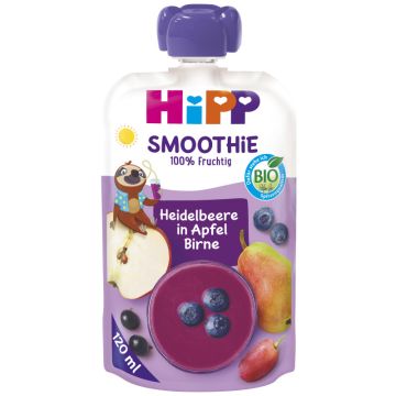 HiPP Smoothie Heidelb. in Apf. Birn.120m-4062300325111