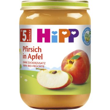 HiPP Pfirsich in Apfel 190g-4062300297067