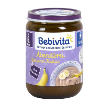 Bebivita Abendbrei Banane Kakao 190g-4018852035794