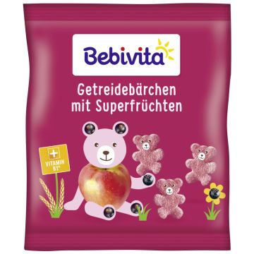 Bebivita Knabberprodukt: Getreidebärchen mit Superfrüchten, 30g-4018852028659