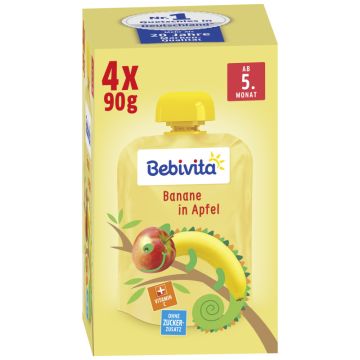 Bebivita Banane in Apfel 4x90g-4018852018377