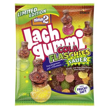 nimm2 Lachgummi Cola Flaschies Sauer 1x200g-4014400936865