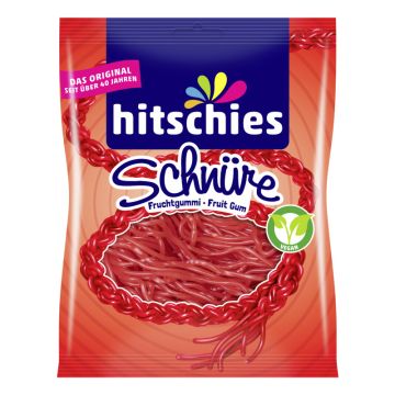 Hitschies Schnüre Erdbeere 125 g-4003840008874