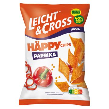 Leicht & Cross Häppy Chips Linsen Paprika 90g-4001518117675