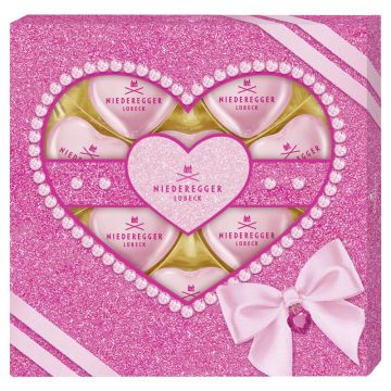 Niederegger Pralinen Herzen »Marc de Champagne« 'Glamour'_x000d_ 125g-4000161020431
