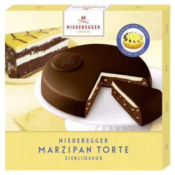 Niederegger Marzipan-Torte »Eierlikör« in Zartbitter-Schokolade 185g-4000161470977