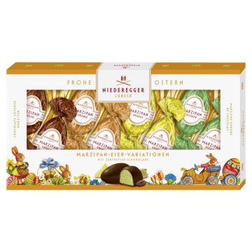 Niederegger Marzipan Eier Variationen in Zartbitter-Schokolade 4-fach sortiert 100g-4000161600244