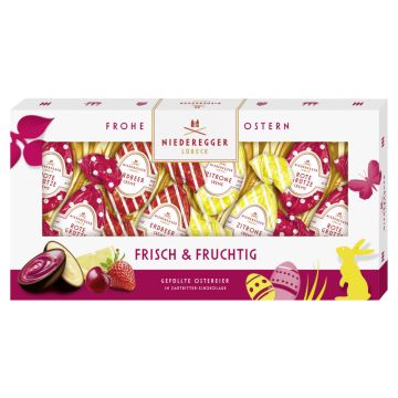 Niederegger Pralinen Eier frisch und fruchtig in Zartbitter-Schokolade 100g-4000161610250