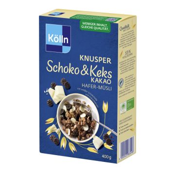 Müsli Knusper Schoko&Keks Kakao 400g-4000540083248