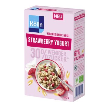 Müsli Knusper Strawberry Yogurt 380g-4000540013542