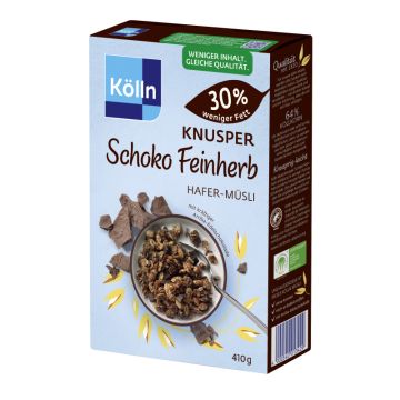 Müsli Knusper Schoko Feinherb 410g-4000540013429