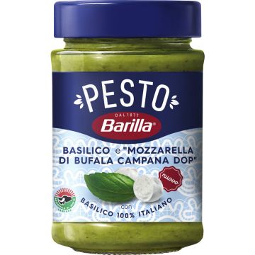 Barilla Pesto Basilico Mozzarella 190g-8076809586177