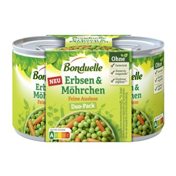 Bonduelle Erbsen mit Möhrchen Feine Auslese 2x200G = 400g-3083681172430