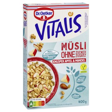 Dr. Oetker Vitalis O. Zuckerzusatz Kns. Apf.&Mandel 400g-4000521040253