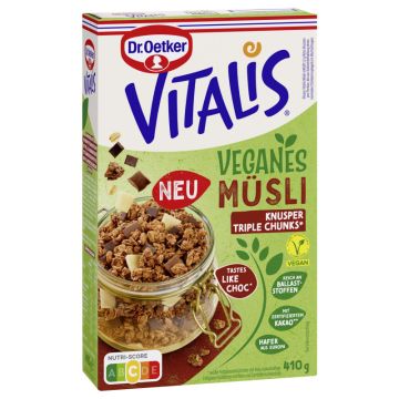 Dr. Oetker Vitalis Vegan Knusp Triple Chunks RAC MB 410g-4000521039127