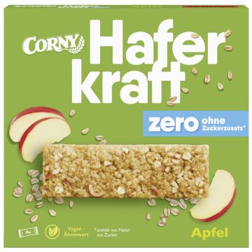 Corny Haferkraft zero Apfel 4 x 35g  = 140g-4011800525415