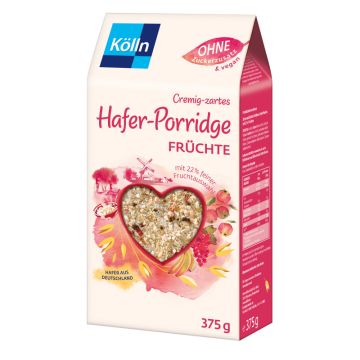 Kölln Cremig-zartes Hafer-Porridge Früchte 375g-4000540010701