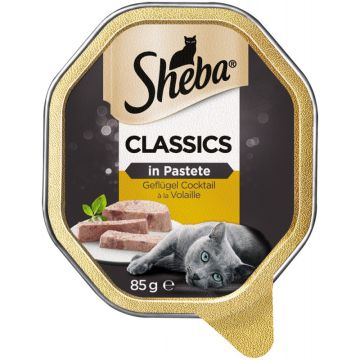 Sheba Classics Pastete Geflügel Cocktail 85g-4008429069734