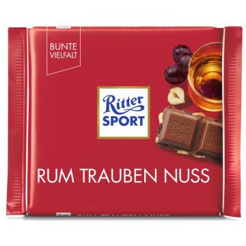 Ritter Sport 100G Rum Trauben Nuss Tafel-4000417012005