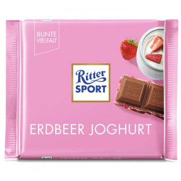 Ritter Sport 100G Erdbeer Joghurt Tafel-4000417237002