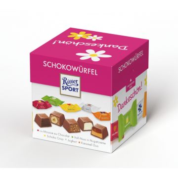 RitterSport Schokowürfel Dankeschön 176G Box-4000417651709