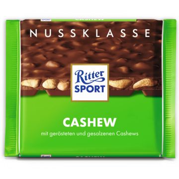 Ritter Sport Nuss-Klasse 100G Cashew Tafel-4000417707000