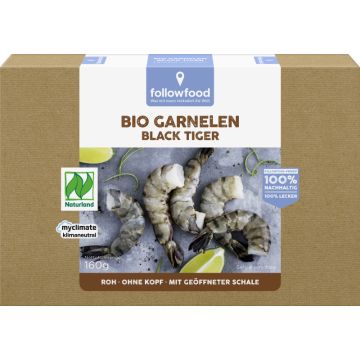 followfood Bio-Garnelen Black Tiger 160g-4250073450462