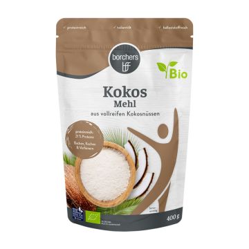 borchers Bio Kokos Mehl aus vollreifen Kokosnüssen 400g-4260175678381