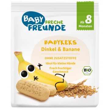 Freche Freunde Bio Babykekse Dinkel-Banane 100g-4260618520994