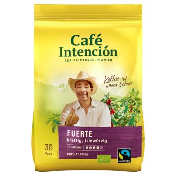 Café Intención ecológico Fuerte 36 Pads a 7g-4006581021065