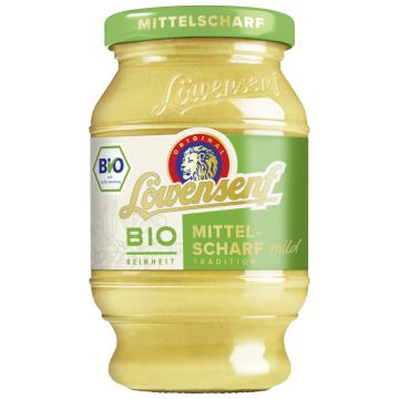 Löwensenf Bio Mittelscharf 250 ml Tönnchen-4041131004778