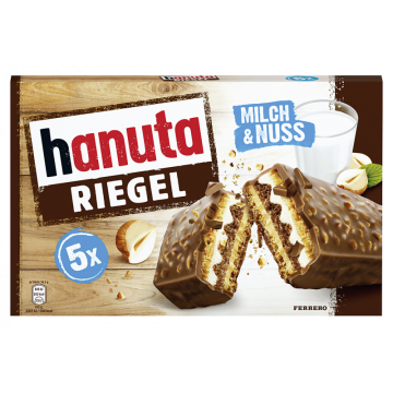 Ferrero Hanuta Riegel (5 Riegel à 34,5g)-8000500331798