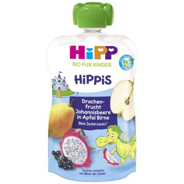 HiPPis Bio Drachenfrucht-Joh.beere in Apfel-Birne 100g-4062300342842