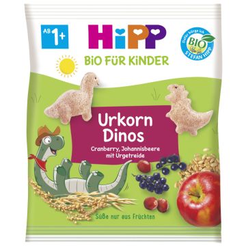 HiPP Bio für Kinder Knabberprodukte Urkorn-Dinos, 30g-4062300429710