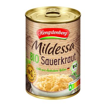 Hengstenberg Mildessa Bio Sauerkraut 425ml Dose-4008100152540