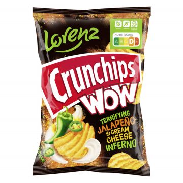 Crunchips Wow Jalapeno & Cream Cheese 110g-4018077822094