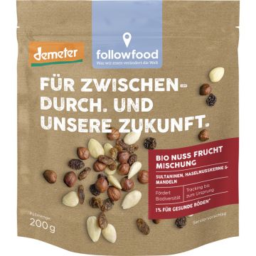 followfood Bio Nuss Frucht Mischung 200g-4250073460874