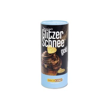 Decocino Glitzer-Schnee Gold 100 g-4250448344730