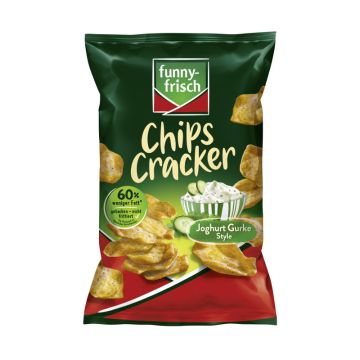 Funny Frisch Chips Cracker Joghurt Gurke 90g-4003586103185