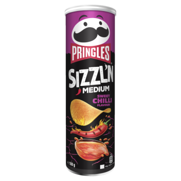 Pringles Sizzln Hot Sweet Chili 180g-5053990167067