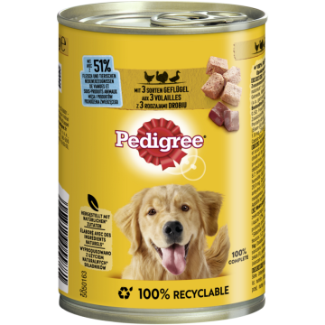 PEDIGREE® Dose mit 3 Sorten Geflügel 400g-4008429055881