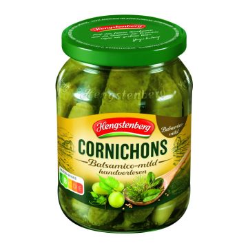 Hengstenberg Milde Cornichons 370ml-4008100142565