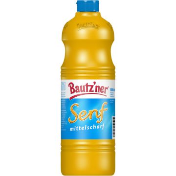 Bautz'ner Mittelscharfer Senf 1000 ml-4012860003196